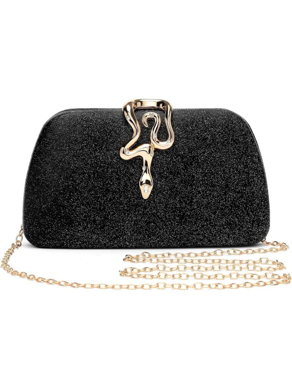 〽️Women's Black Pleated Top Handle Clutch Purse For Elegant Satin Evening Bag